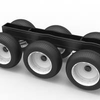 Chassis of 6x6 Monster Truck Version 3 Scale 1:25 - Thumbnail 12