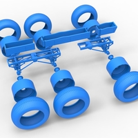 Chassis of 6x6 Monster Truck Version 3 Scale 1:25 - Thumbnail 19