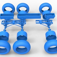 Chassis of 6x6 Monster Truck Version 3 Scale 1:25 - Thumbnail 23