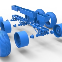 Chassis of 6x6 Monster Truck Version 3 Scale 1:25 - Thumbnail 24