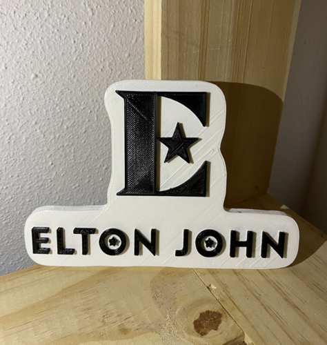 Logo Elton John 3D Print 526795