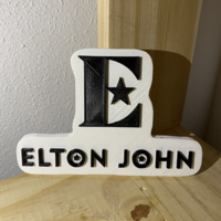 Small Logo Elton John 3D Printing 526795