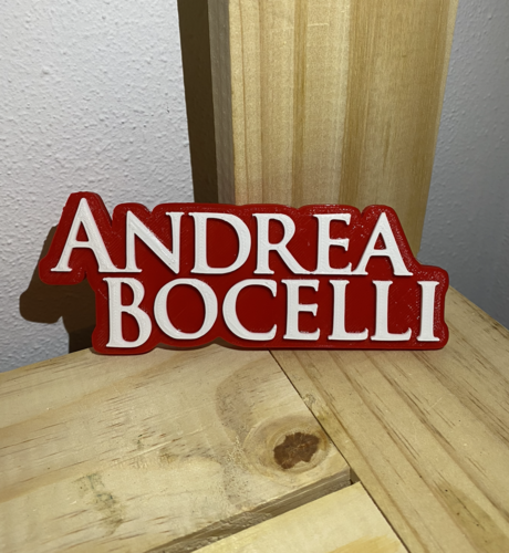 Logo Andrea Bocelli 3D Print 526800