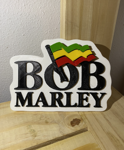 Logo Bob Marley 3D Print 526804