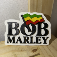 Small Logo Bob Marley 3D Printing 526804