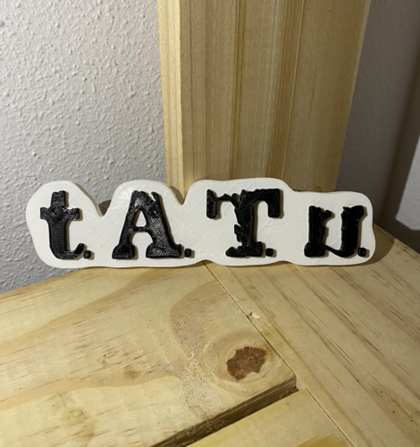 Logo T.A.T.U. 3D Print 526811