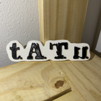 Small Logo T.A.T.U. 3D Printing 526811