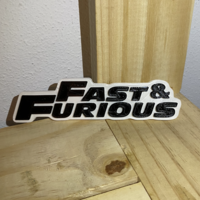 Small Logo Fast & Furious 3D Printing 526861