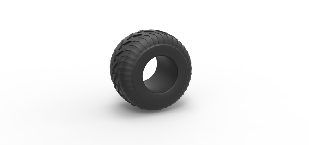 Monster Jam tire 30 Scale 1:25 3D Print 526872