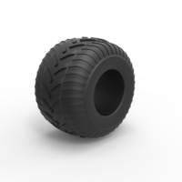 Monster Jam tire 30 Scale 1:25 - Thumbnail 2