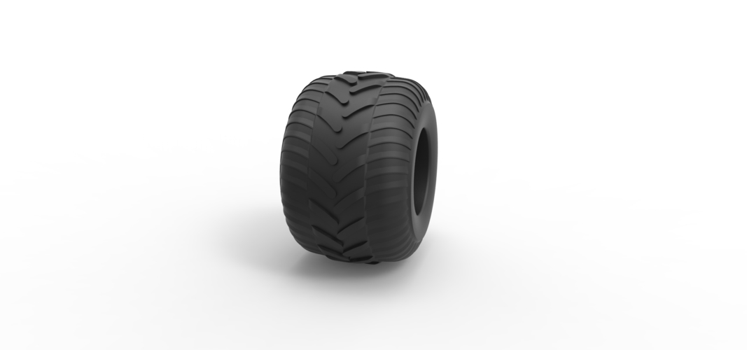 Monster Jam tire 30 Scale 1:25 3D Print 526874