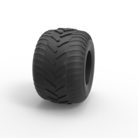 Monster Jam tire 30 Scale 1:25 - Thumbnail 3