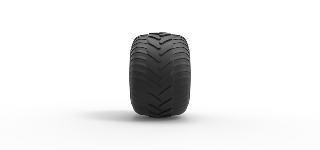 Monster Jam tire 30 Scale 1:25 3D Print 526875