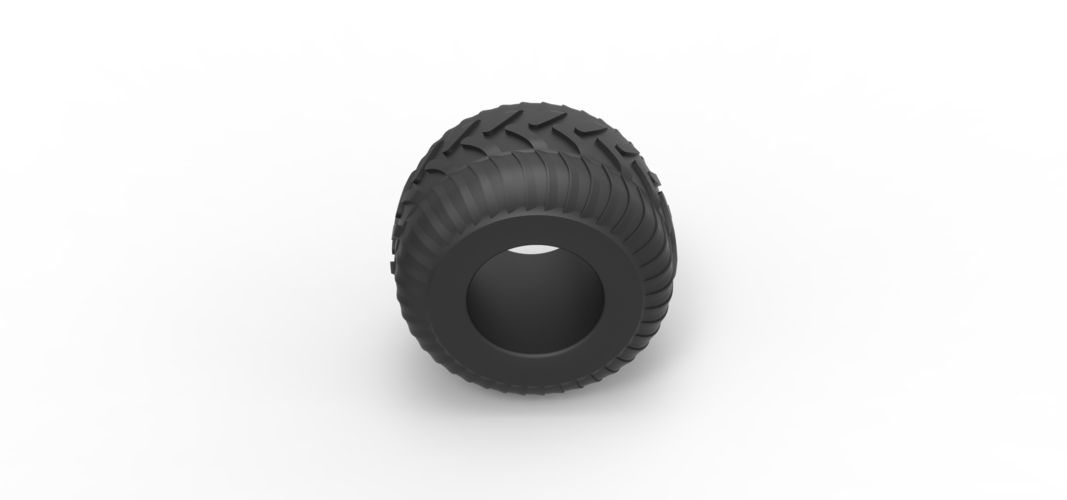 Monster Jam tire 30 Scale 1:25 3D Print 526877