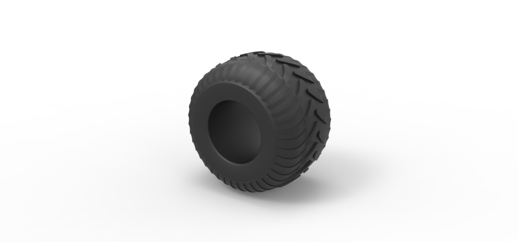 Monster Jam tire 30 Scale 1:25 3D Print 526878