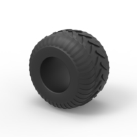 Monster Jam tire 30 Scale 1:25 - Thumbnail 7