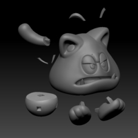 CAT GOOMBA - SUPER MARIO (3D PRINTING FANART) - Thumbnail 2