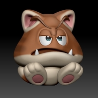 CAT GOOMBA - SUPER MARIO (3D PRINTING FANART) - Thumbnail 3