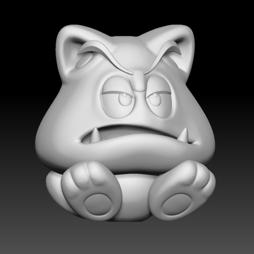 CAT GOOMBA - SUPER MARIO (3D PRINTING FANART) 3D Print 526995