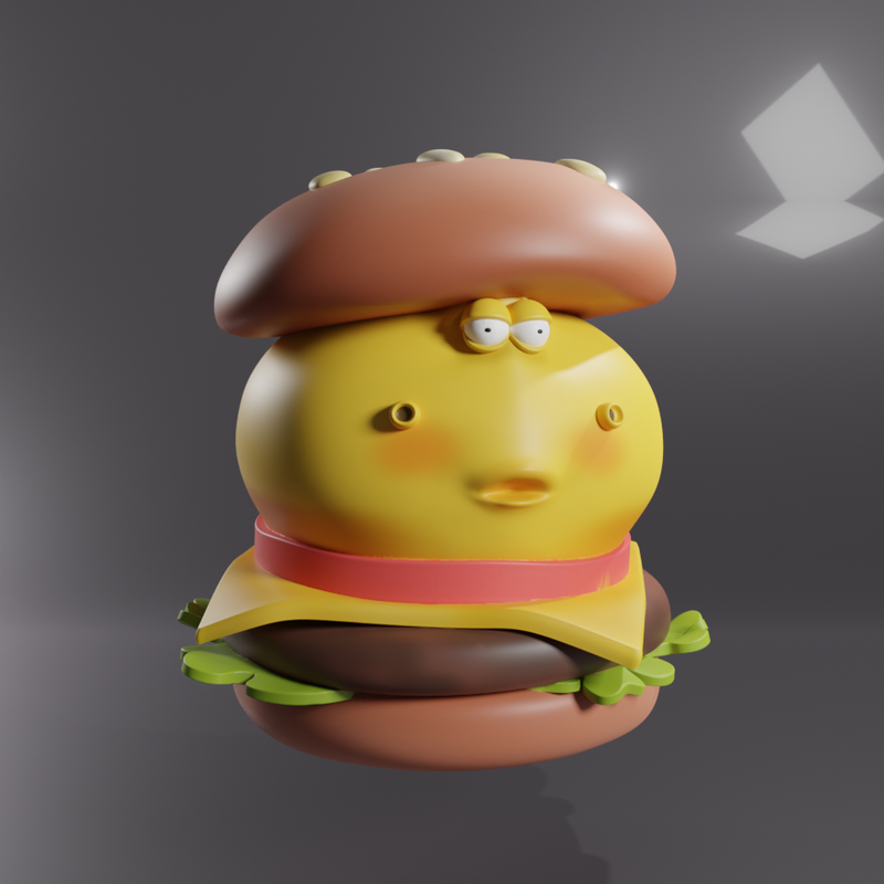 BURGER YELLOW LARVA - LARVA