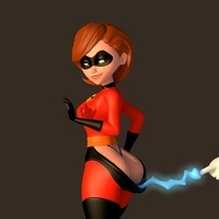 Elastigirl and Mr. Incredible nsfw model 3d printable - Thumbnail 4