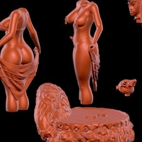 Queen of the Ocean +nsfw model 3d printing model - Thumbnail 2