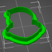 Ghostface heart cookie cutter - Thumbnail 1