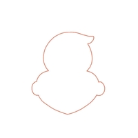 Ghostface heart cookie cutter - Thumbnail 2