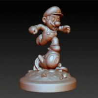 MARIO HITTING SHY GUY - SUPER MARIO FAN ART FIGURE - Thumbnail 4