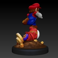 MARIO HITTING SHY GUY - SUPER MARIO FAN ART FIGURE - Thumbnail 8