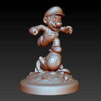 MARIO HITTING SHY GUY - SUPER MARIO FAN ART FIGURE - Thumbnail 11