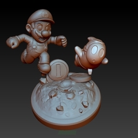 MARIO HITTING SHY GUY - SUPER MARIO FAN ART FIGURE - Thumbnail 12