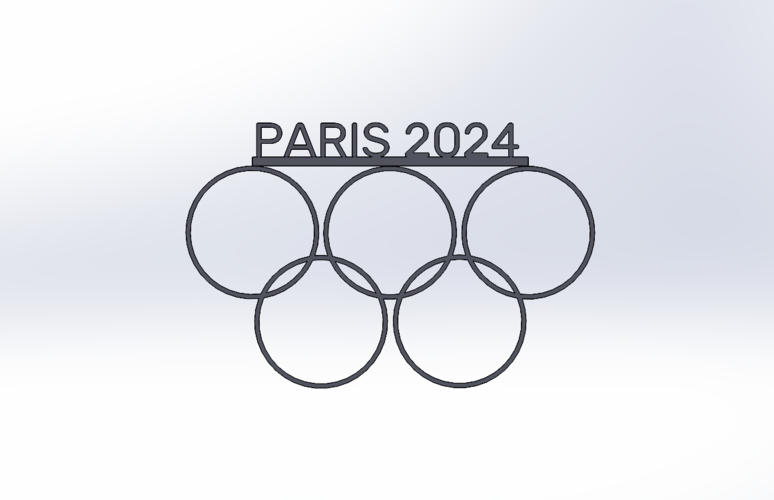 PARIS 2024 DECORATIVE SUPPORT 3D Print 527557