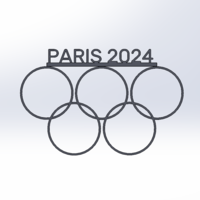 Small PARIS 2024 DECORATIVE SUPPORT 3D Printing 527557