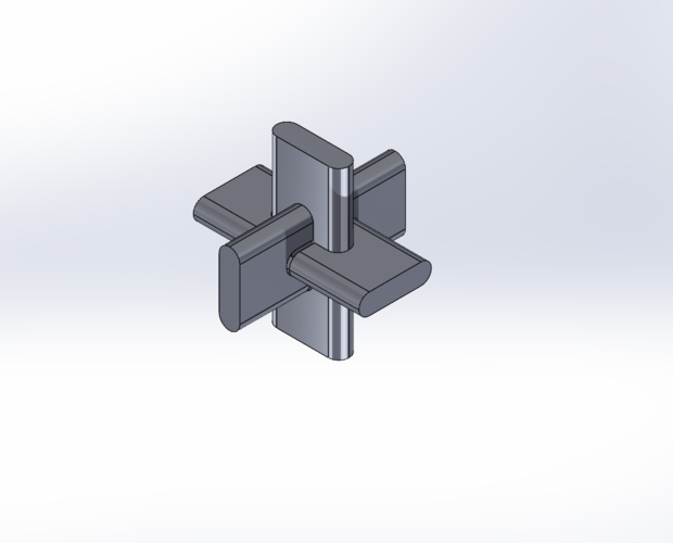 CARPENTER'S CROSS PUZZLE 3D Print 527577