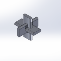 Small CARPENTER'S CROSS PUZZLE 3D Printing 527577