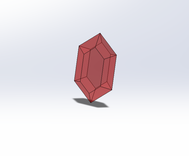 RUBY WITH BASE 3D Print 527704