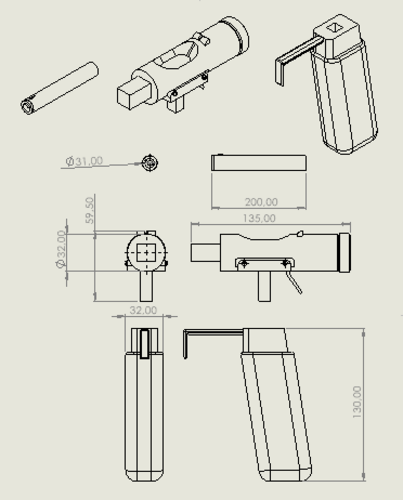 REPLICA OF WELROD 1942 IN 3 PART 3D Print 527736