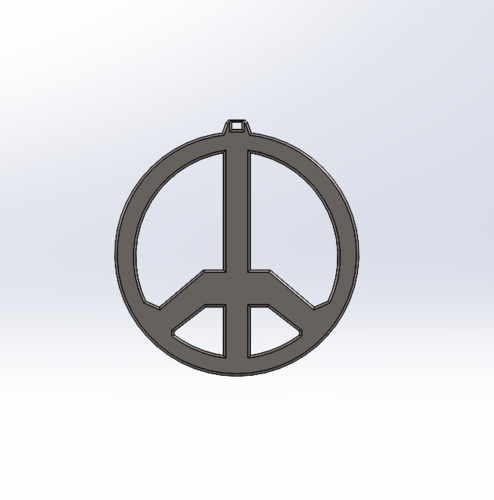  KEYRING PEACE 3D Print 527750