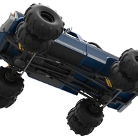 Vintage Monster Truck with double wheels 1:25 - Thumbnail 3