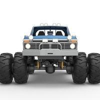 Vintage Monster Truck with double wheels 1:25 - Thumbnail 7