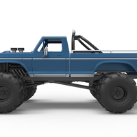Vintage Monster Truck with double wheels 1:25 - Thumbnail 9