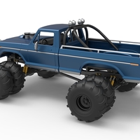 Vintage Monster Truck with double wheels 1:25 - Thumbnail 12