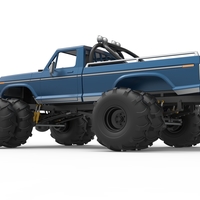 Vintage Monster Truck with double wheels 1:25 - Thumbnail 13