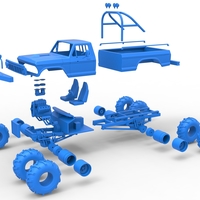 Vintage Monster Truck with double wheels 1:25 - Thumbnail 18