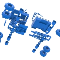 Vintage Monster Truck with double wheels 1:25 - Thumbnail 20