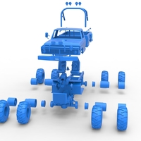 Vintage Monster Truck with double wheels 1:25 - Thumbnail 21