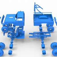 Vintage Monster Truck with double wheels 1:25 - Thumbnail 23