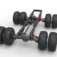 Chassis of vintage monster truck with double wheels 1:25 - Thumbnail 5