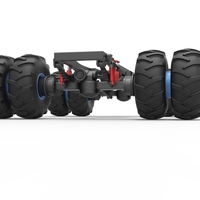 Chassis of vintage monster truck with double wheels 1:25 - Thumbnail 6